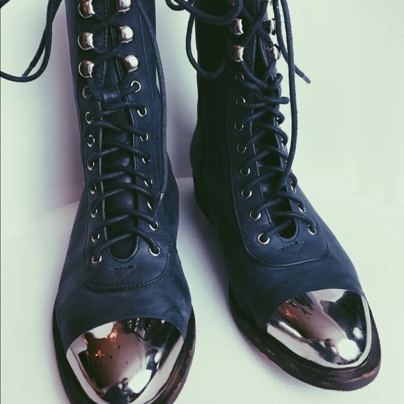 Jeffrey Campbell Zorro Leather Boots Size 6 - Picture 6 of 16